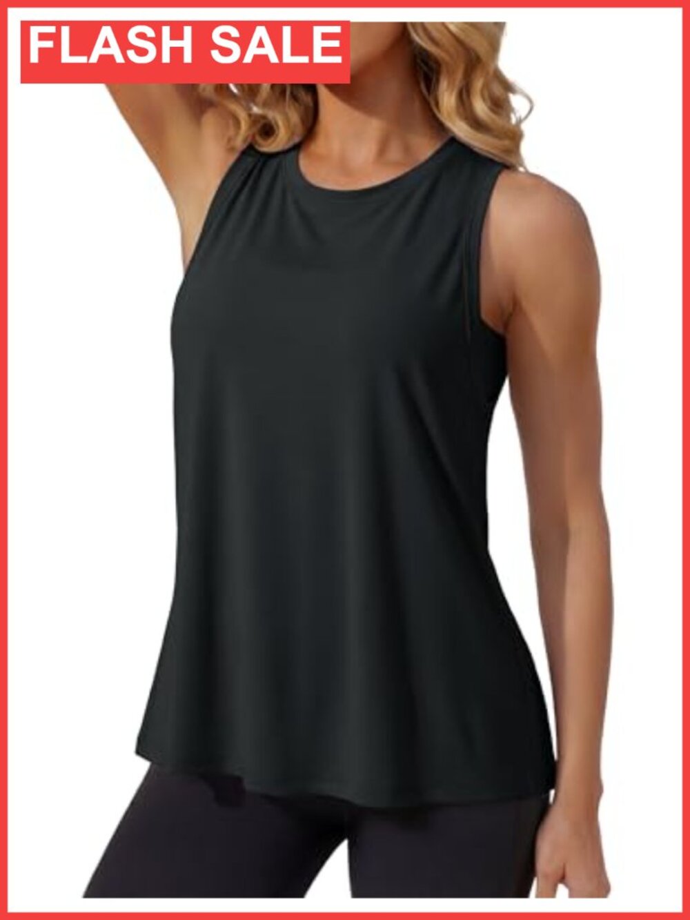 Women's Loose Fit Quick Dry Athletic Tank Top Sleeveless Workout Gym Yoga